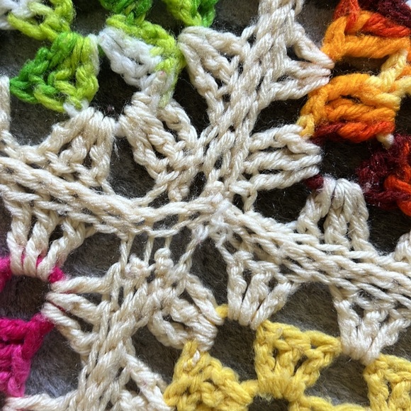 💕GORGEOUS Vintage Granny Square Afghan Crochet Blanket Throw - Picture 13 of 13